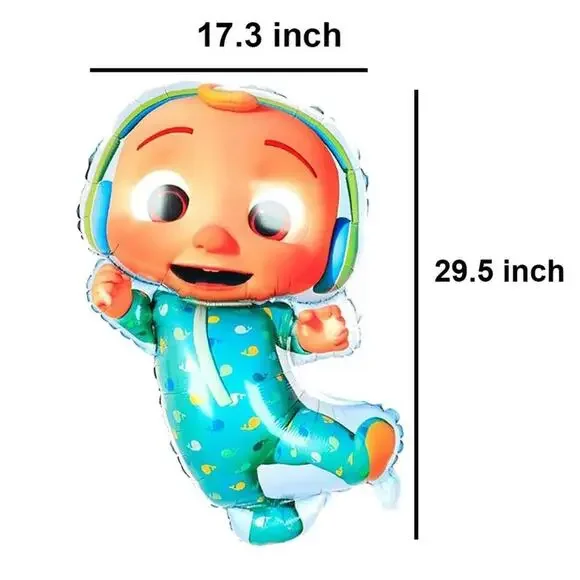 COCO MELON Birthday Foil Balloon 6 Piece Set - Picture 2 of 2